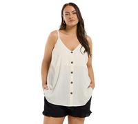 Yours Curve Button Front Cami Top - Women's - Plus Size Curve