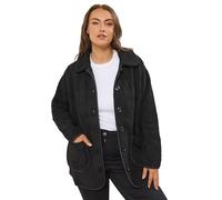 Yours Curve Button Teddy Fleece Jacket - Women's - Plus Size Curve