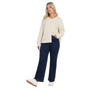 Yours Curve Button Through Pocket Cardigan - Women's - Plus Size Curve White