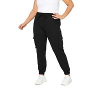 Yours Curve Cargo Joggers - Women's - Plus Size Curve Black