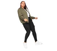 Yours Women's Cargo Leggings in Black | Size: 20
