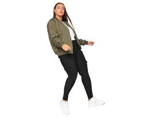 Yours Curve Cargo Leggings - Women's - Plus Size Curve Black