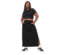 Yours Curve Cargo Maxi Skirt - Women's - Plus Size Curve Black