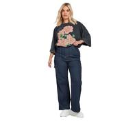 Yours Curve Cargo Pocket Straight Leg Jeans - Women's - Plus Size Curve Blue