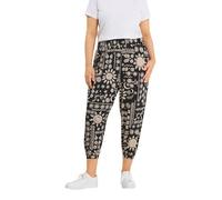 Yours Curve Celestial Cropped Balloon Trousers - Women's - Plus Size Curve