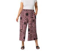 Yours Curve Celestial Textured Culottes - Women's - Plus Size Curve Pink