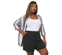Yours Curve Chambray Shorts - Women's - Plus Size Curve Black