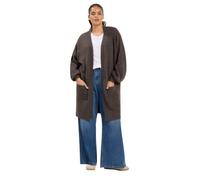 Yours Curve Charcoal Balloon Sleeve Midi Cardigan - Women's - Plus Size Curve