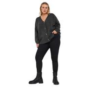 Yours Curve Charcoal Button Through Cardigan - Women's - Plus Size Curve
