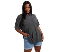 Yours Curve Charcoal Heavyweight Oversized T-Shirt - Women's - Plus Size Curve