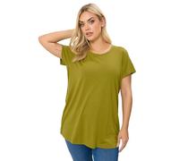 Yours Curve Chartreuse Green Core T-Shirt - Women's - Plus Size Curve