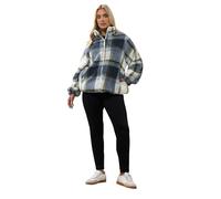 Yours Curve Check Fleece Jacket - Women's - Plus Size Curve
