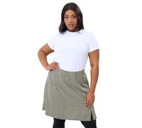 Yours Curve Check Mini Skirt - Women's - Plus Size Curve