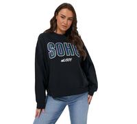 Yours Curve Check 'Soho' Sweatshirt - Women's - Plus Size Curve Black