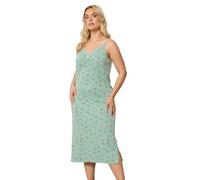 Yours Curve Cherry & Polka Dot Chemise Nightdress - Women's - Plus Size Curve Green