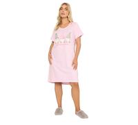 Yours Curve 'Chillin With My Gnomies' Nightdress - Women's - Plus Size Curve Pink