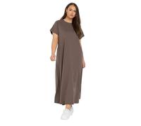 Yours Curve Chocolate Midaxi T-Shirt Dress - Women's - Plus Size Curve