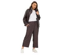 Yours Curve Chocolate Polka Dot Barrel Trousers - Women's - Plus Size Curve