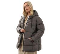 Yours Curve Chocolate Short Padded Coat - Women's - Plus Size Curve