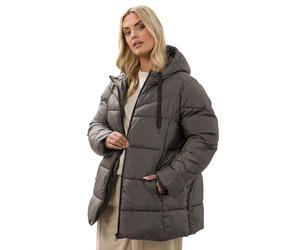 Yours Curve Chocolate Short Padded Coat - Women's - Plus Size Curve