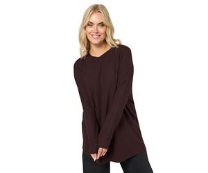 Yours Curve Chocolate Soft Touch Jumper - Women's - Plus Size Curve