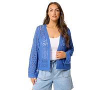 Yours Curve Chunky Knit Cardigan - Women's - Plus Size Curve Blue