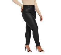 Yours Curve Coated Skinny Stretch Ava Jeans - Women's - Plus Size Curve Black