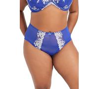 Yours Curve Cobalt Contrast Lace Mesh Briefs - Women's - Plus Size Curve