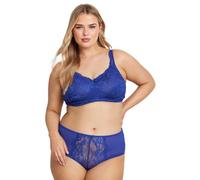 Yours Curve Cobalt Lace Bra - Women's - Plus Size Curve