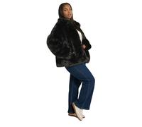 Yours Curve Collared Faux Fur Jacket - Women's - Plus Size Curve