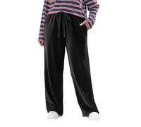 Yours Curve Cord Drawstring Wide Leg Trousers - Women's - Plus Size Curve Black