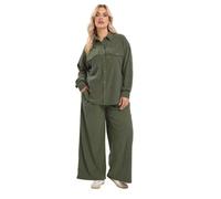 Yours Curve Corduroy Drop Shoulder Shirt - Women's - Plus Size Curve