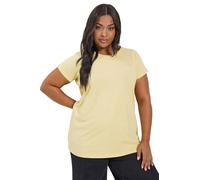 Yours Curve Core T-Shirt - Women's - Plus Size Curve Yellow