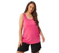 Yours Curve Core Vest Top - Women's - Plus Size Curve Pink