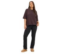 Yours Women's Cotton Flared Trousers in Black | Size: 34/36R