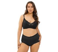 Yours Curve Cotton Lace Trim Non-Padded Non-Wired Bralette - Women's - Plus Size Curve