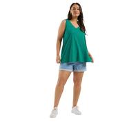 Yours Curve Cotton V-Neck Vest Top - Women's - Plus Size Curve