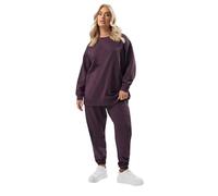 Yours Curve Crew Neck Sweatshirt & Jogger Set - Women's - Plus Size Curve
