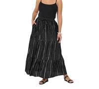 Yours Curve Crinkle Beach Maxi Skirt - Women's - Plus Size Curve Black
