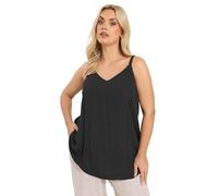 Yours Curve Crinkle Cami Vest Top - Women's - Plus Size Curve Black