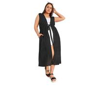 Yours Curve Crinkle Linen Kimono - Women's - Plus Size Curve