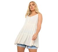 Yours Curve Crinkle Tiered Cami Top - Women's - Plus Size Curve