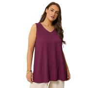 Yours Curve Crinkle V-Neck Cami Vest Top - Women's - Plus Size Curve