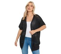 Yours Curve Crochet Kimono - Women's - Plus Size Curve Black