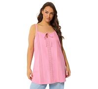 Yours Curve Crochet Linen Cami Vest Top - Women's - Plus Size Curve