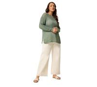 Yours Curve Crochet Long Sleeve Knitted Jumper - Women's - Plus Size Curve