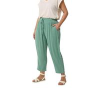 Yours Women's Crochet Side Cropped Trousers in Mint | Size: 14 Yours Mint 14