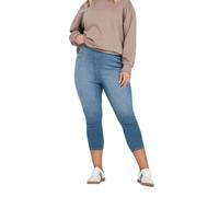 Yours Women's Cropped Jeggings in Blue | Size: 26