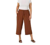 Yours Women's Cropped Twill Culottes in Burnt Orange | Size: 18 Yours Burnt Orange 18