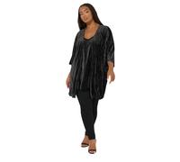 Yours Curve Crushed Velour Kimono Cardigan - Women's - Plus Size Curve